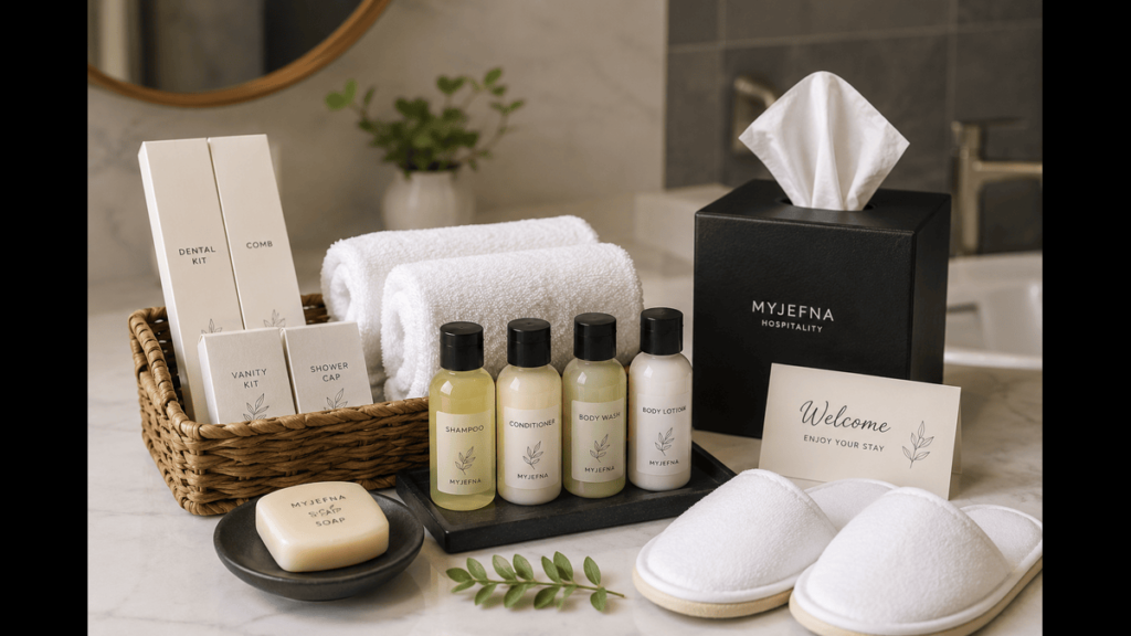 Hotel toiletries and guest amenities