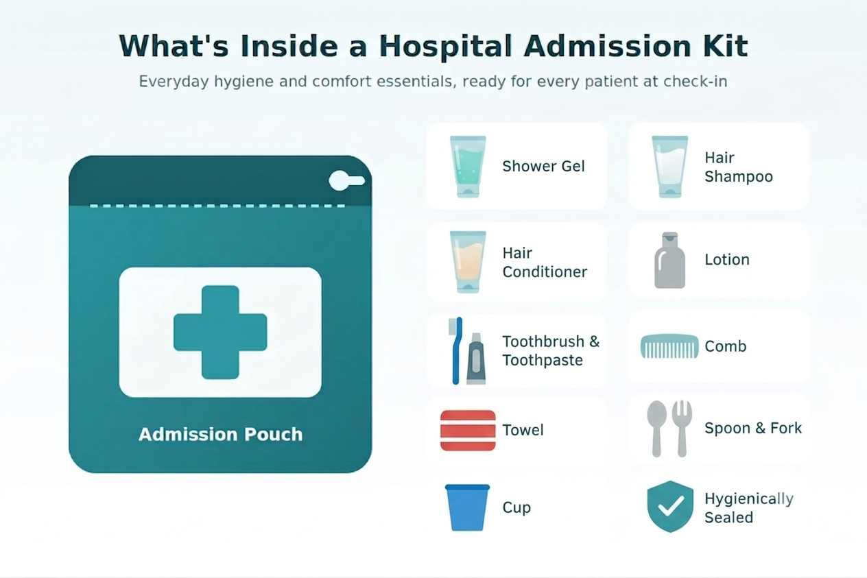 Hospital admission kit